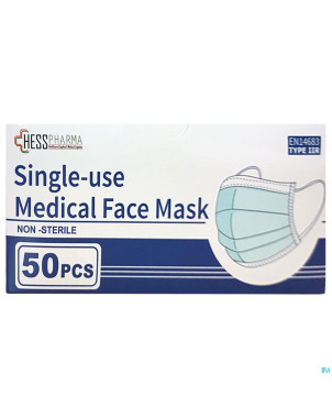 Masque chirurg. premium en14683 type iir 50