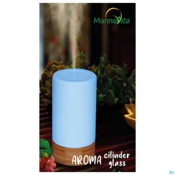 Mannavita diffuseur bambou cilindre verre