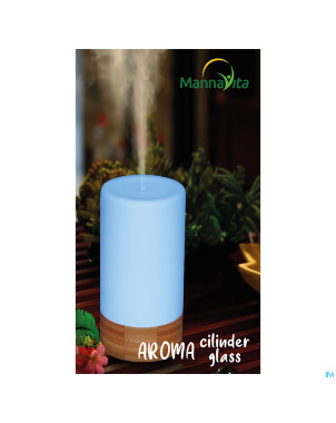 Mannavita diffuseur bambou cilindre verre
