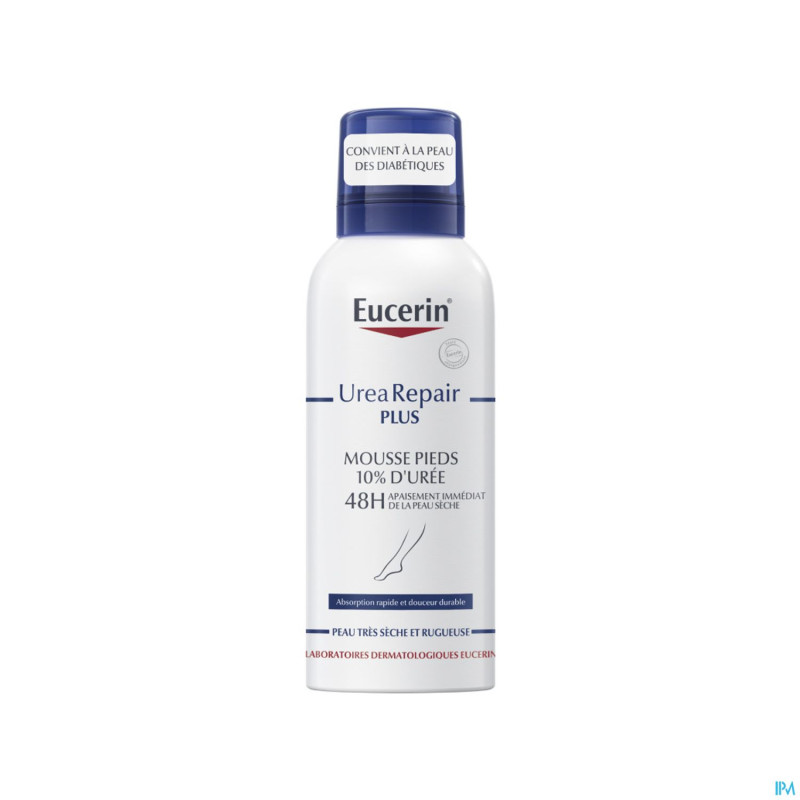 Eucerin urearepair plus mousse pieds 10%uree 150ml