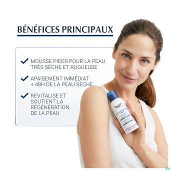 Eucerin urearepair plus mousse pieds 10%uree 150ml