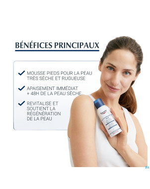 Eucerin urearepair plus mousse pieds 10%uree 150ml