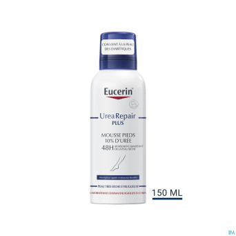 Eucerin urearepair plus mousse pieds 10%uree 150ml