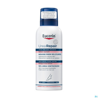 Eucerin urearepair plus mousse pieds 10%uree 150ml