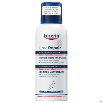 Eucerin urearepair plus mousse pieds 10%uree 150ml