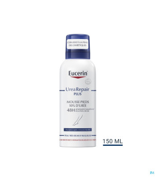 Eucerin urearepair plus mousse pieds 10%uree 150ml