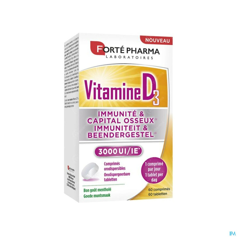 Vitamine d3 3000 forte pharma    caps 60