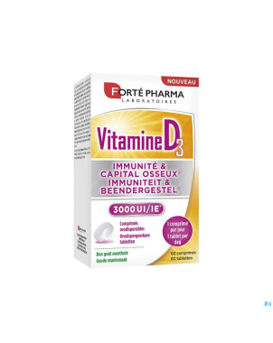 Vitamine d3 3000 forte pharma    caps 60