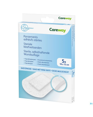 Careway pansements steriles 10cmx15cm    5