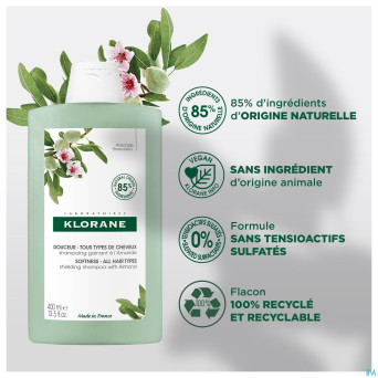 Klorane capil. sh gainant amande    400ml