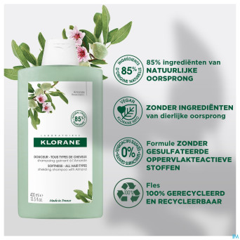 Klorane capil. sh gainant amande    400ml