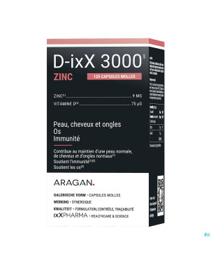 D-ixx 3000 zinc    softcaps 120