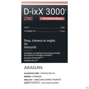 D-ixx 3000 zinc    softcaps 120