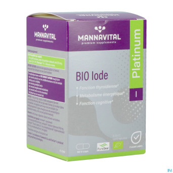 Mannavital iode platinum bio    v-caps 90