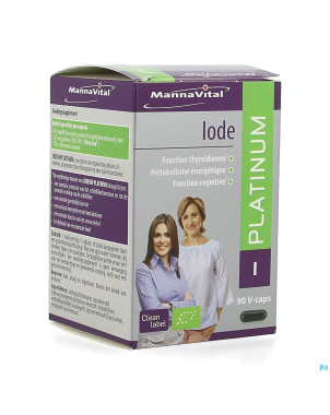 Mannavital iode platinum bio    v-caps 90
