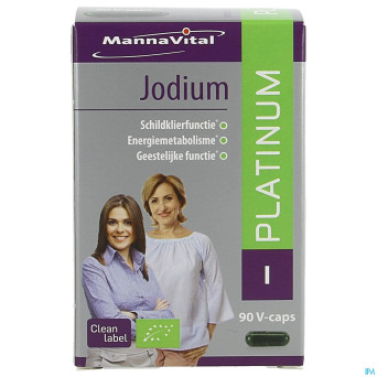 Mannavital iode platinum bio    v-caps 90