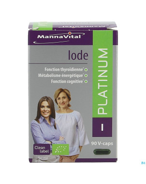 Mannavital iode platinum bio    v-caps 90