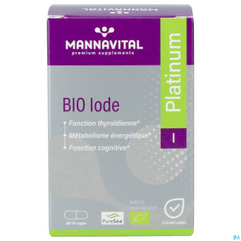 Mannavital iode platinum bio    v-caps 90