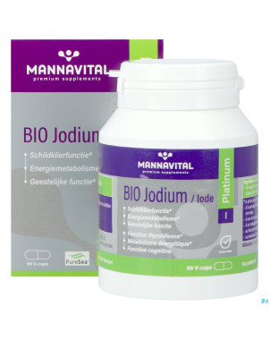 Mannavital iode platinum bio    v-caps 90
