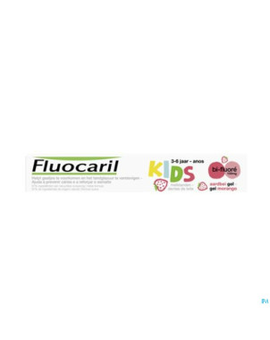 Fluocaril dentifrice bi-fluore kids fraise 50ml