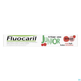 Fluocaril dentifrice bi-fluore junior fr rouge75ml