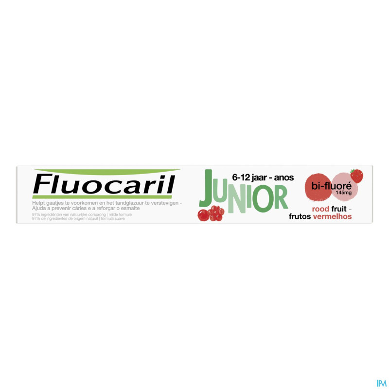 Fluocaril dentifrice bi-fluore junior fr rouge75ml