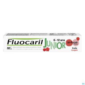 Fluocaril dentifrice bi-fluore junior fr rouge75ml