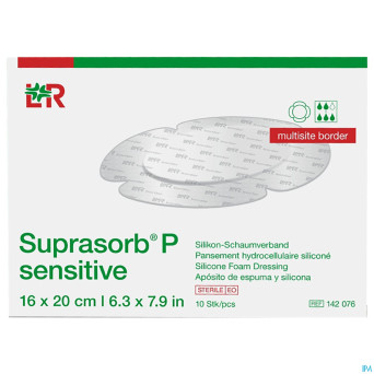 Suprasorb p sensitive b multisite 16x20cm10 142076