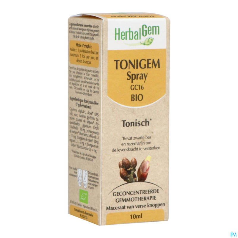 Herbalgem tonigem complex spray gc16 bio 10ml