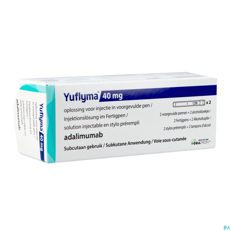 Yuflyma 40mg sol inj stylo preremp. 2 + 2 ling.alc