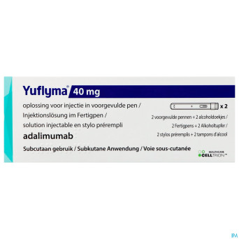 Yuflyma 40mg sol inj stylo preremp. 2 + 2 ling.alc