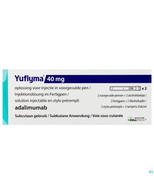 Yuflyma 40mg sol inj stylo preremp. 2 + 2 ling.alc