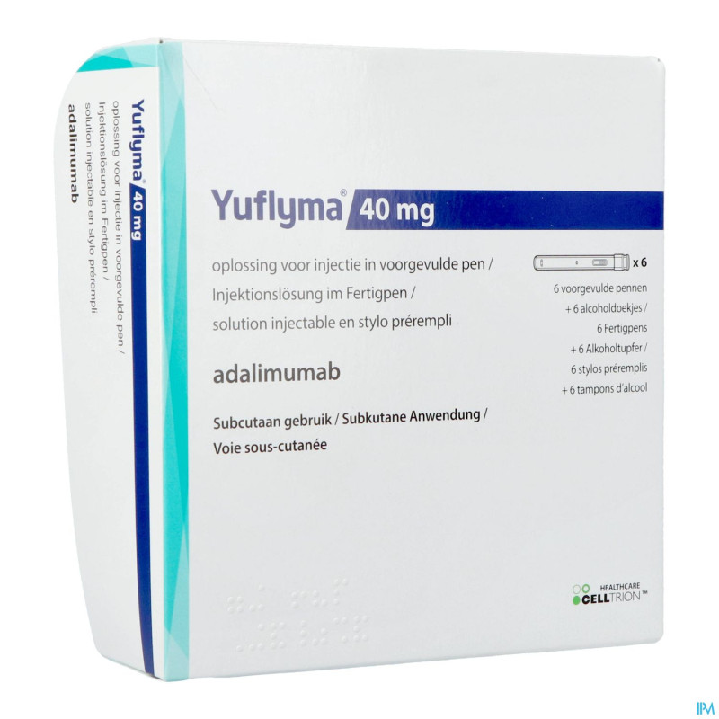 Yuflyma 40mg sol inj stylo preremp. 6 + 6 ling.alc