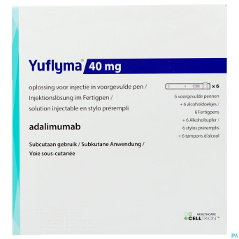 Yuflyma 40mg sol inj stylo preremp. 6 + 6 ling.alc