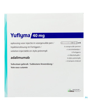 Yuflyma 40mg sol inj stylo preremp. 6 + 6 ling.alc