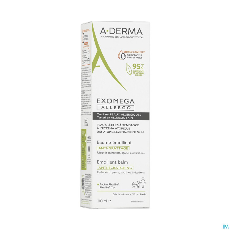 Aderma exomega allergo baume emollient  200ml