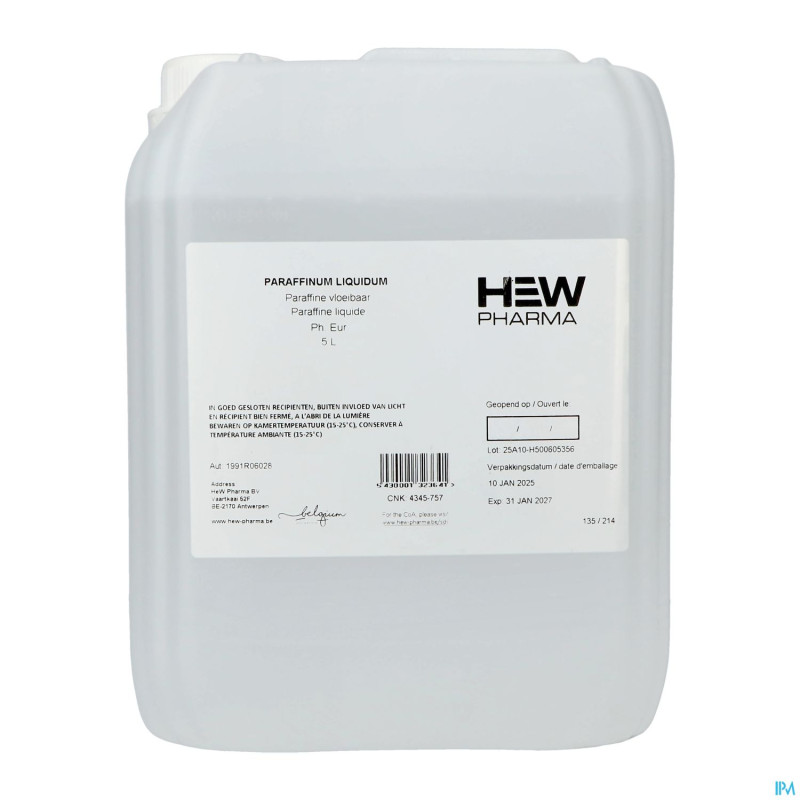 Paraffine liquide 5l    hew pharma