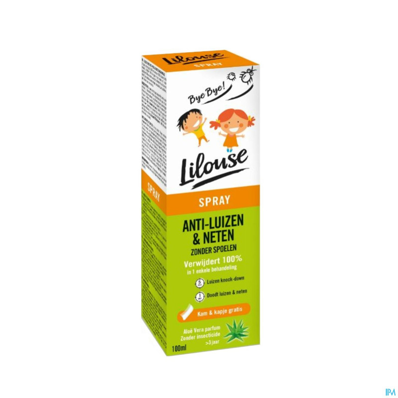 Lilouse spray a/poux lentes s/rinc.    100ml