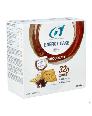 6d energy cake chocolate    6x44g
