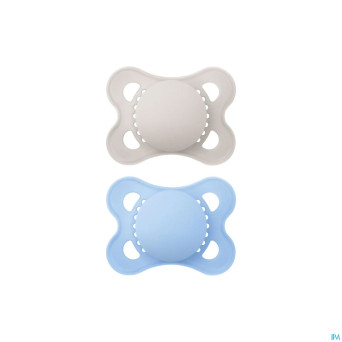 Mam sucette elements plaine silicones 0-6m garcon