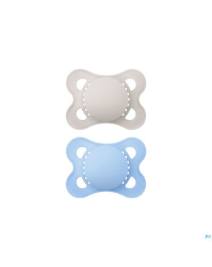 Mam sucette elements plaine silicones 0-6m garcon