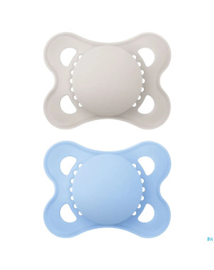 Mam sucette elements plaine silicones 0-6m garcon