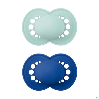 Mam sucette elements plaine silicones 6-16m garcon