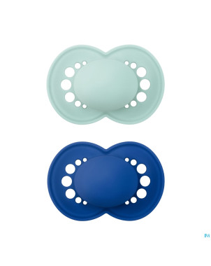 Mam sucette elements plaine silicones 6-16m garcon