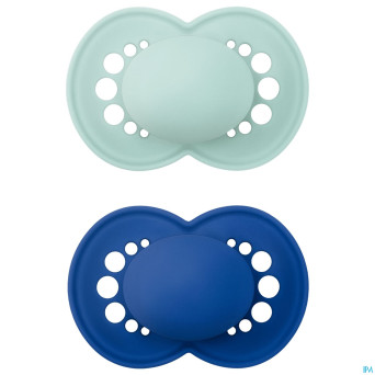 Mam sucette elements plaine silicones 6-16m garcon