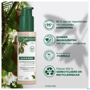 Klorane capil. cica serum reparateur cupuacu 100ml