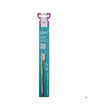 Nep brosse dent adulte bamboo souple