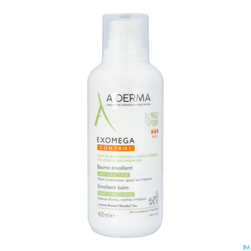 Aderma exomega control baume emollient 400ml