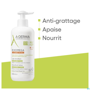 Aderma exomega control lait emollient 400ml