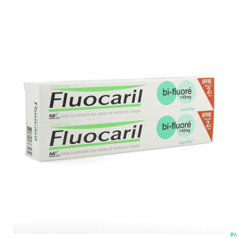 Fluocaril dentifrice bi-fluore 145 menthe   2x75ml